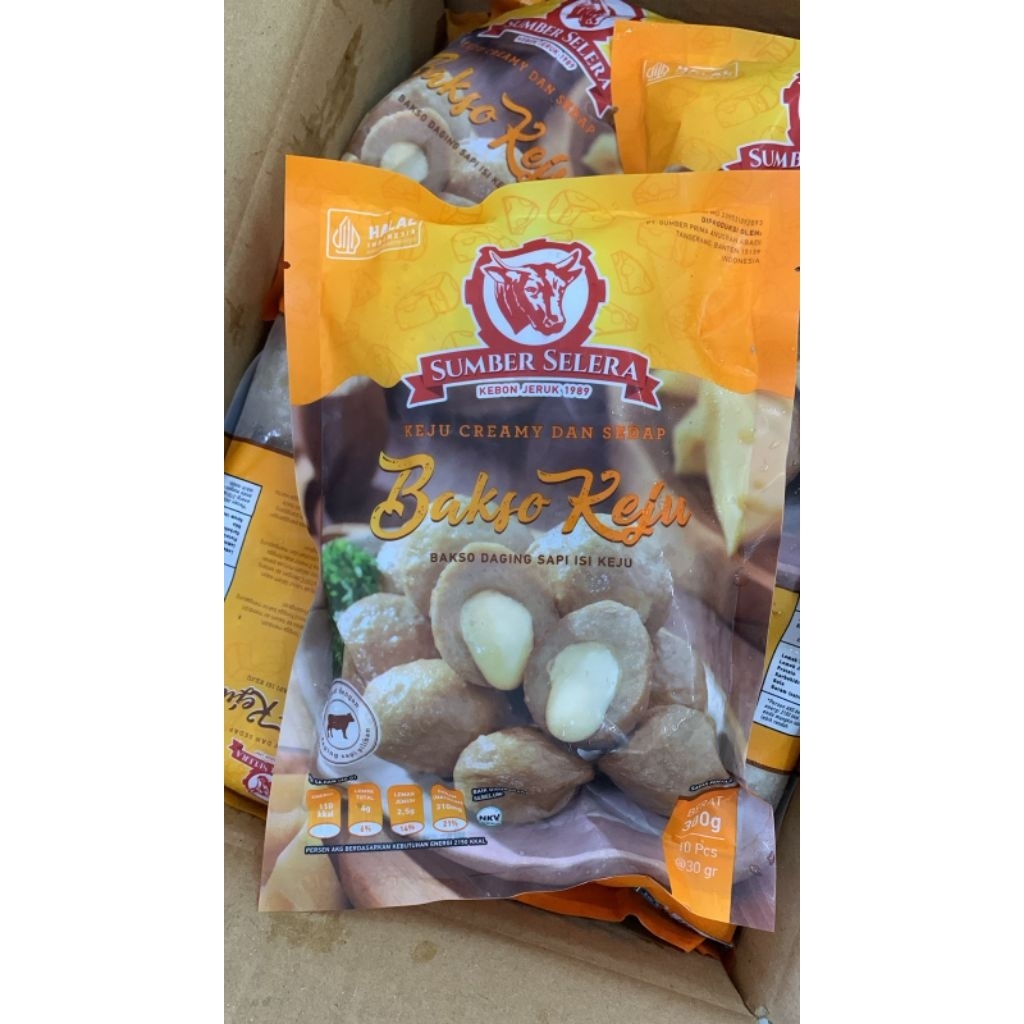 

BAKSO SUMBER SELERA DAGING SAPI ISI KEJU 10 BUTIR 300GR
