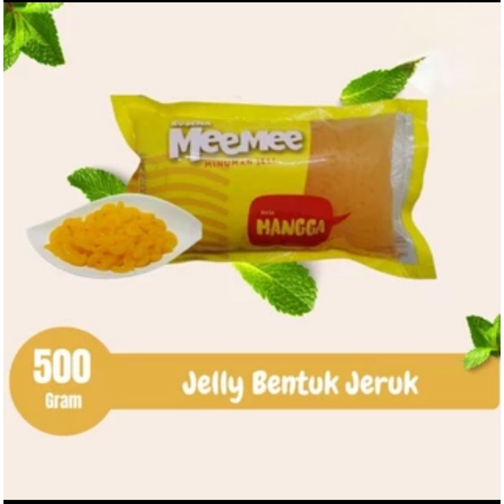 

kosena meemee minuman jelly rasa mangga dengan bentuk jeruk berat 500gr