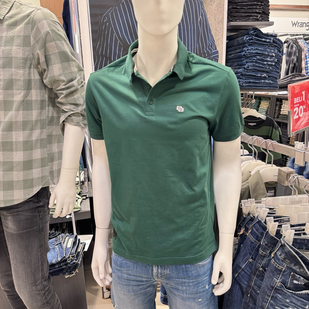 BOMBBOOGIE - NEW Kaos Polo Shirt Laki-Laki (S-XL)