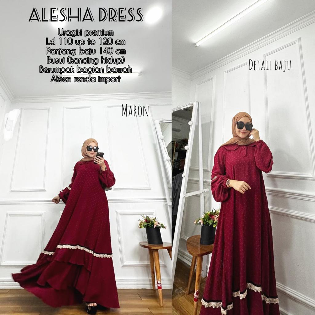 Alesha Dress Uragiri Premium Ori Arraffa Syari