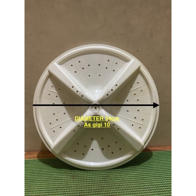 PULSATOR MESIN CUCI UNIVERSAL sharp/MULTI 34 CM GIGI 10 & As KOTAK + BUBBLE WRAP