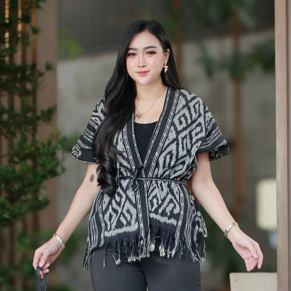 OUTER AMANDA ATASAN TENUN IKAT TALI UNISEX DEBBY STORE SONGKET JEPARA TORAJA PRIA WANITA LOMBOK SUMB