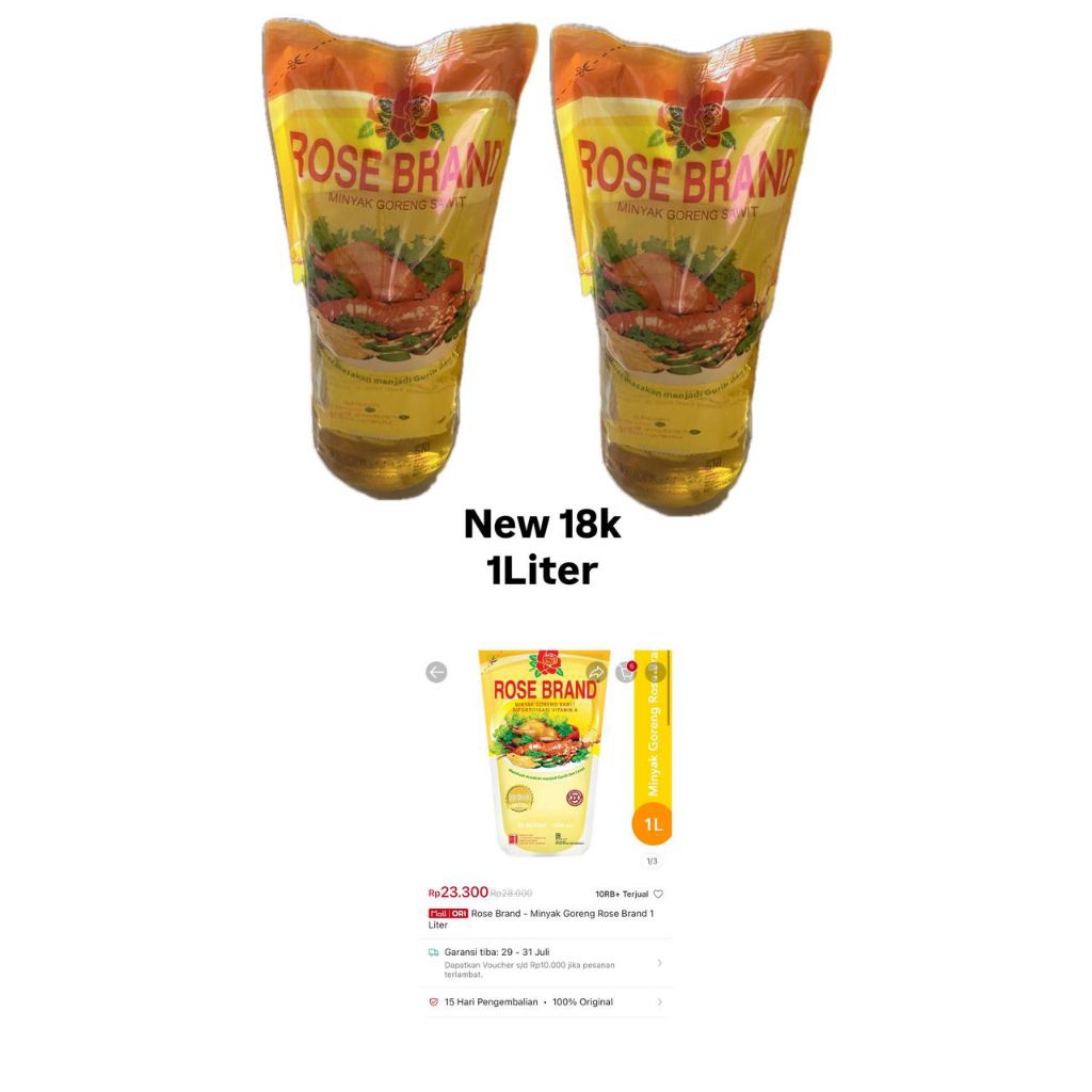 

Minyak goreng 1liter rosbren