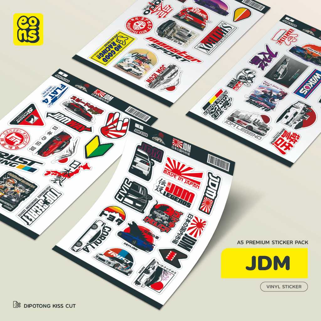 

Stiker Pack Japanese Domestic Waterproof Aesthetic- untuk Laptop, Motor, dan Helm - Paper Stationery