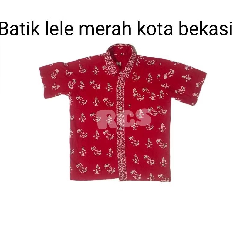 SERAGAM BATIK MERAH | BATIK LELE | BATIK KOTA BEKASI | BATIK SD BEKASI