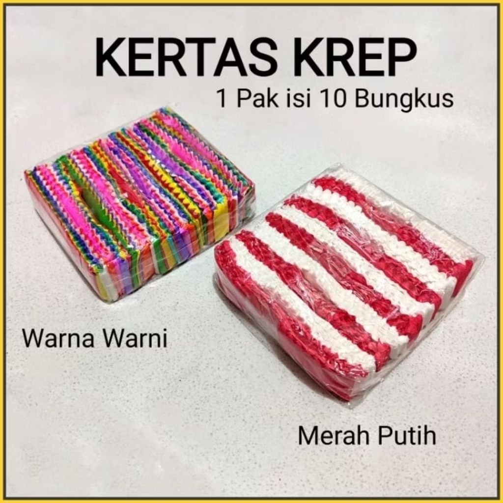 

KERTAS KREP HIAS MERAH PUTIH KREP WARNA WARNI