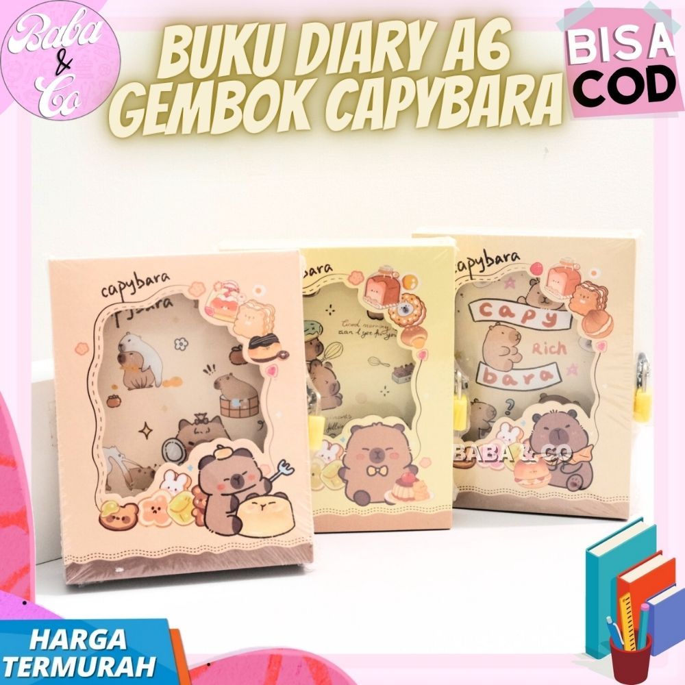 

BUKU GEMBOK CAPYBARA BUKU DIARY CAPYBARA GEMBOK LUCU UNIK BUKU A6 DIARY GEMBOK CAPYBARA IMUT GROSIR MURAH COD BUKU BISA KUNCI KAPIBARA CAPYBARA
