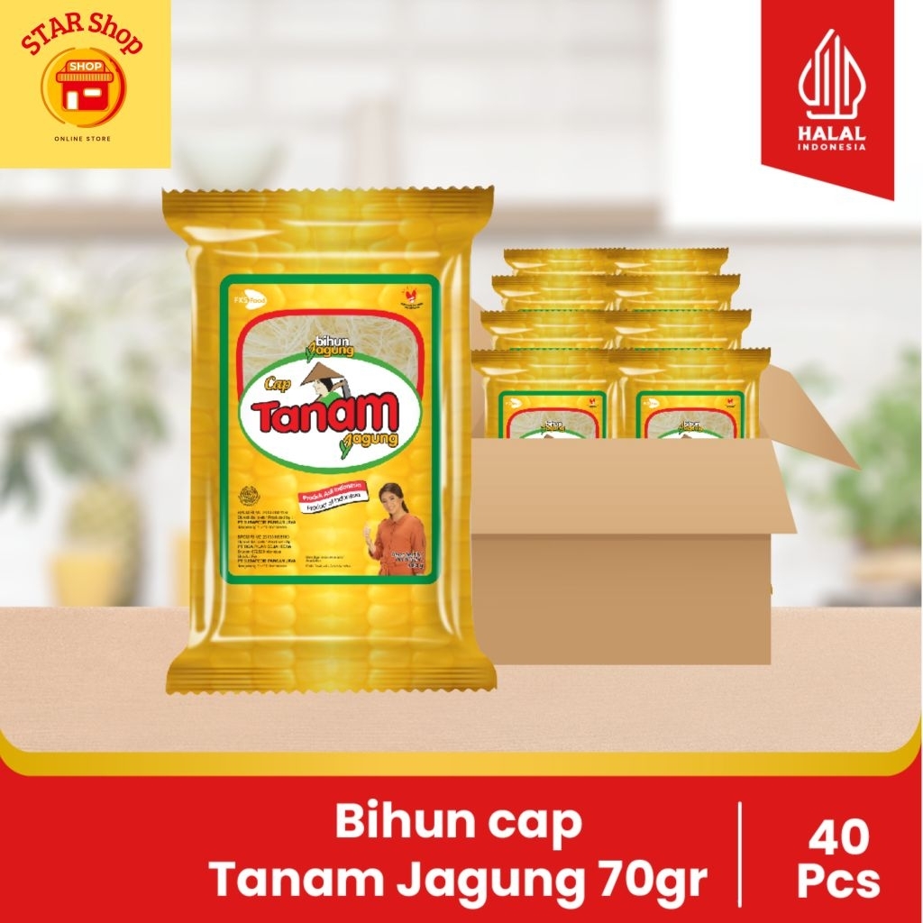 

Bihun cap Tanam Jagung - 1 Karton - 40 Pcs - 70gr