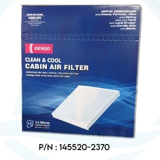 Filter Ac Denso 145520-2370 Filter Udara AC Cabin Kabin Innova Fortuner Hilux Camry Land Cruiser LC 