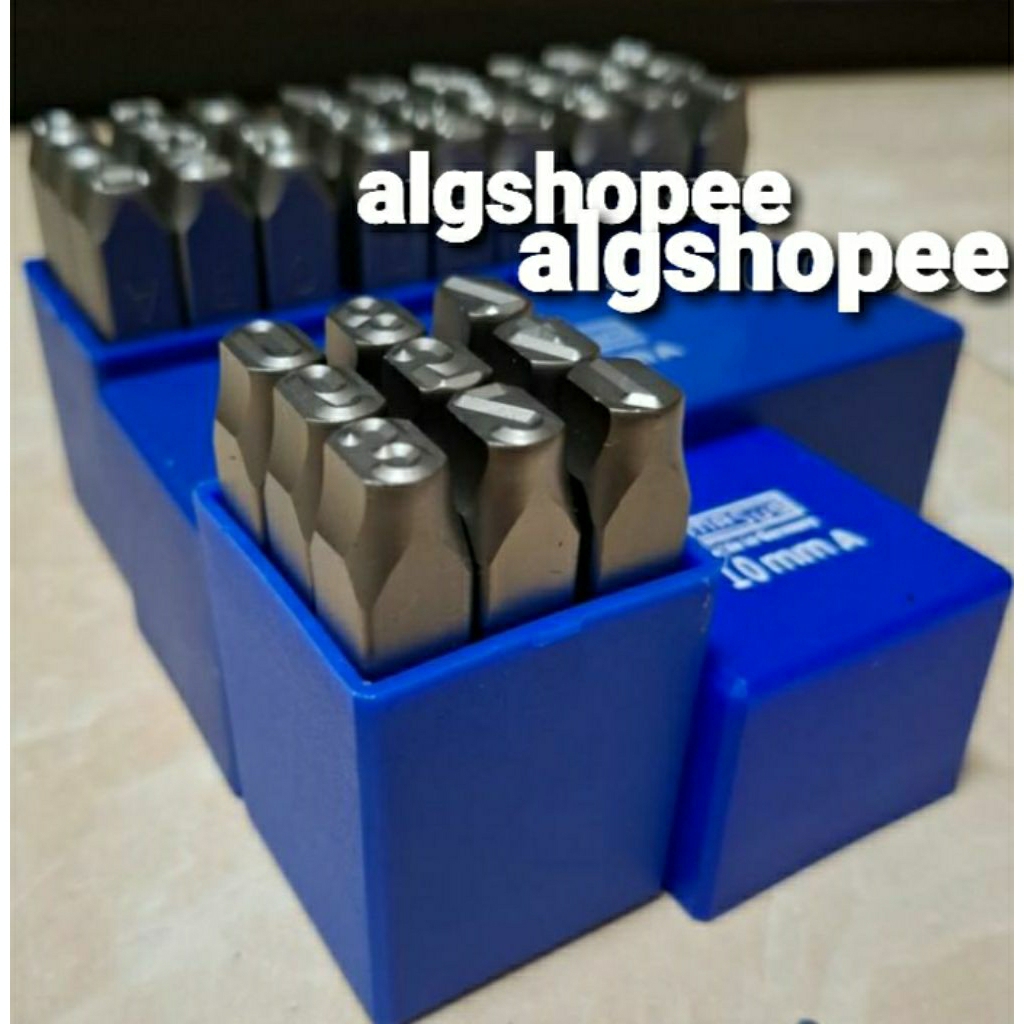 alat ketok huruf dan angka set ukuran 10mm Masus