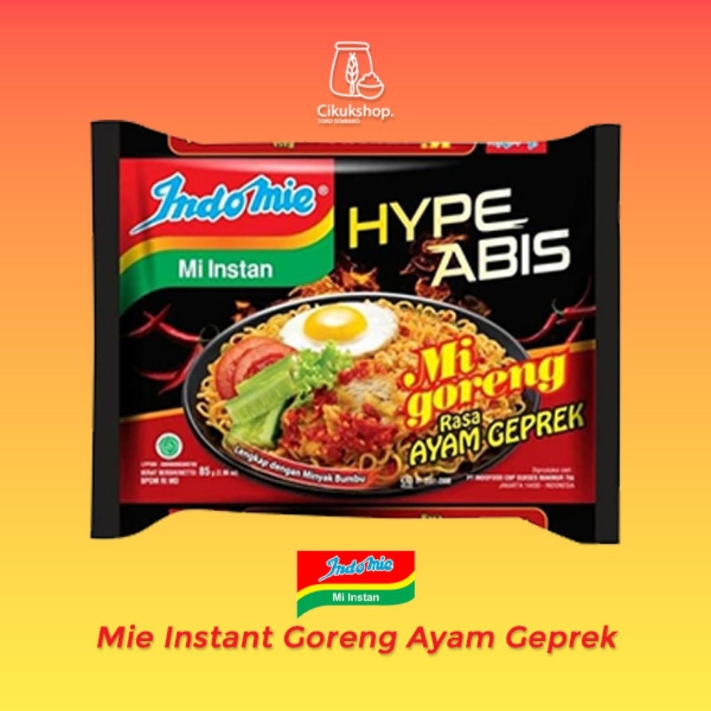 

Indomie Goreng Ayam Geprek 85 gr - Mie Instant Ayam Geprek 85 gr - Indomie Ayam Geprek 85 gr