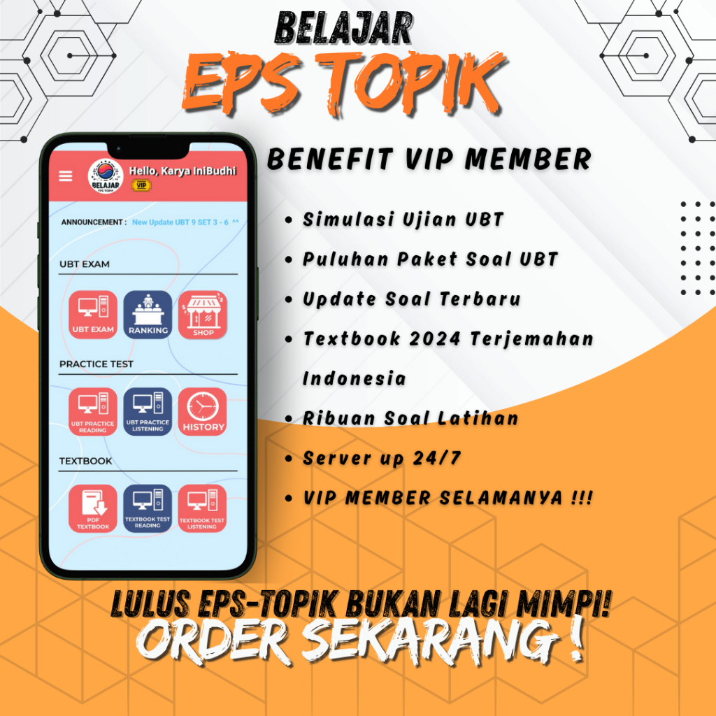 Textbook & Soal UBT Eps Topik Korea Terbaru