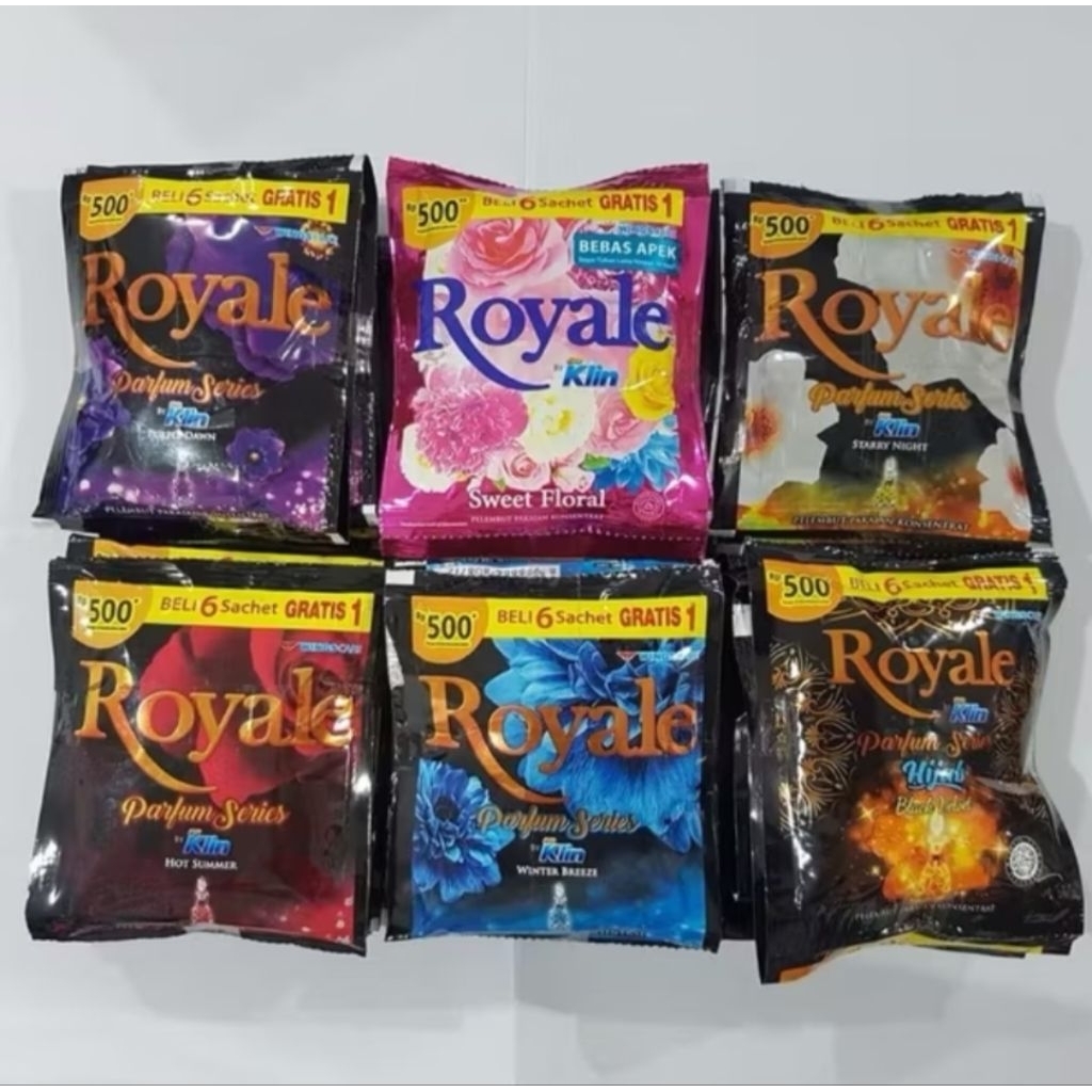 Pewangi Royale pewangi pakaian 12 sachet