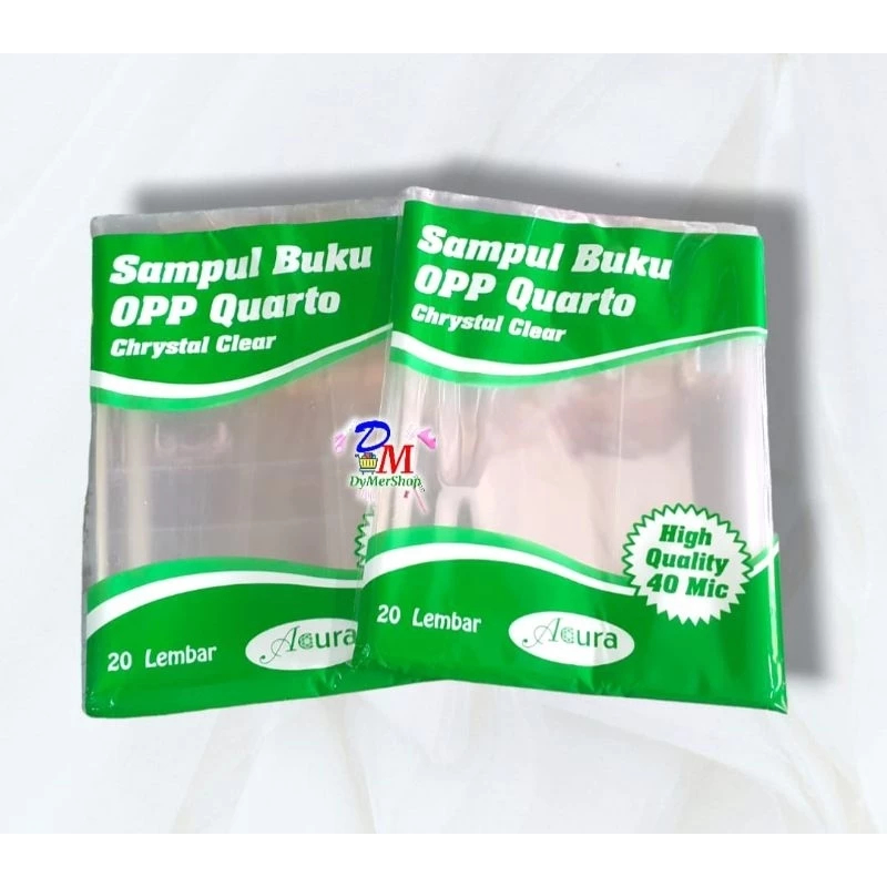 

Sampul buku tulis bening murah ukuran Quarto Crystal Clear merk random untuk buku tulis isi 20 lbr