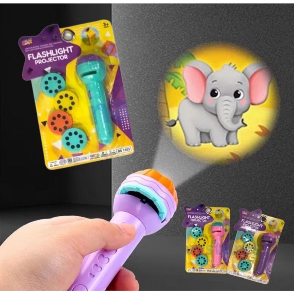Mainan Anak Senter Proyektor Seru / Senter Mainan Anak Proyektor / Mainan Edukasi