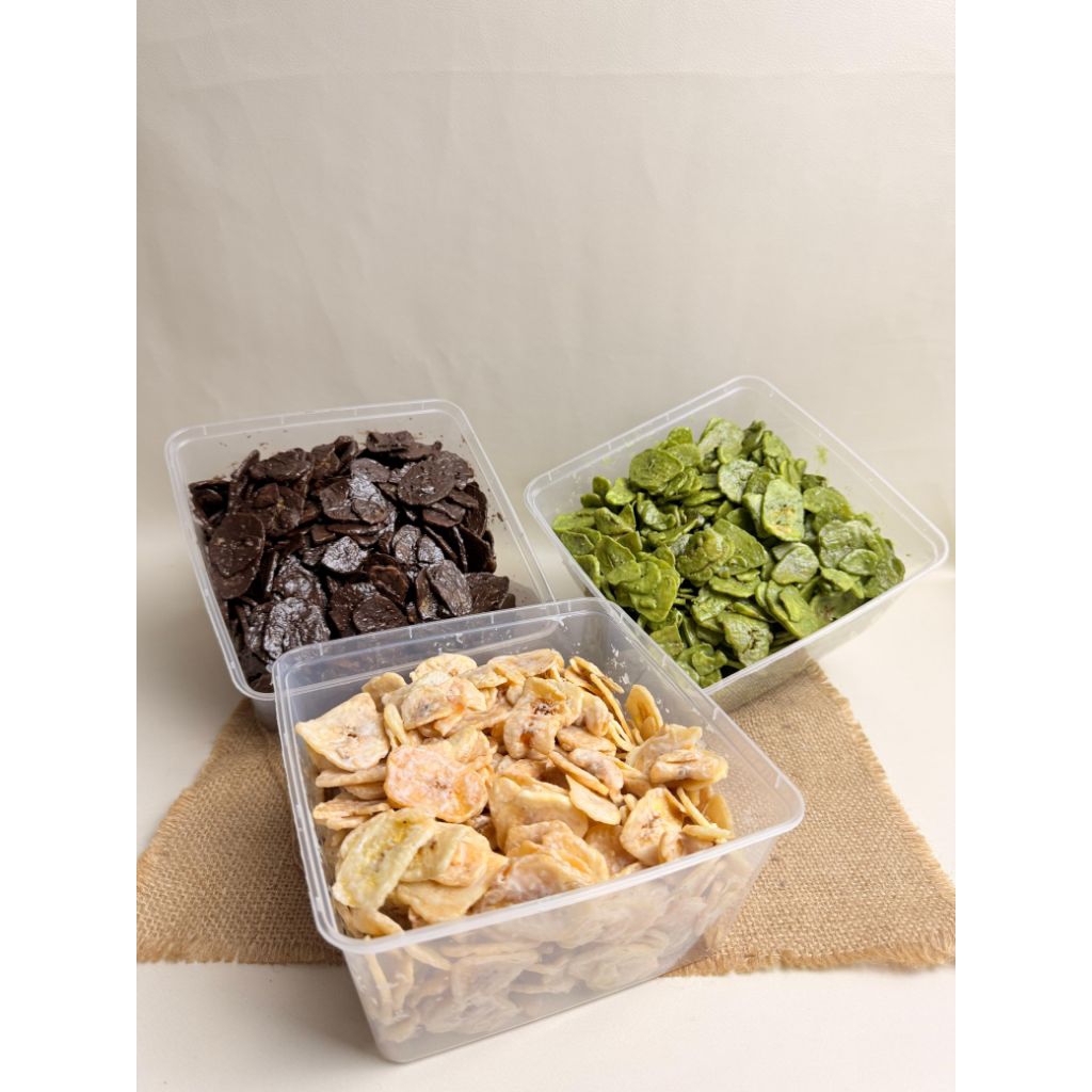 

Kripik pisang coklat lumer 500 gram rasa nya enak mantul