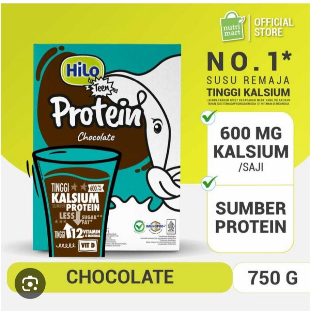 

Hilo teen all variant 750gr(susu tinggi kalsium&protein usia remaja)