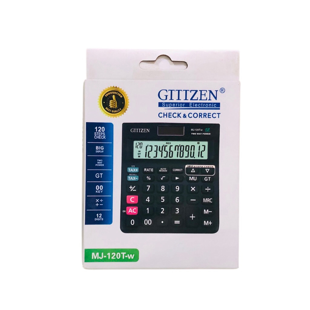 

Kalkulator Gitizen MJ - 120T-W GITIZEN 12 Digit
