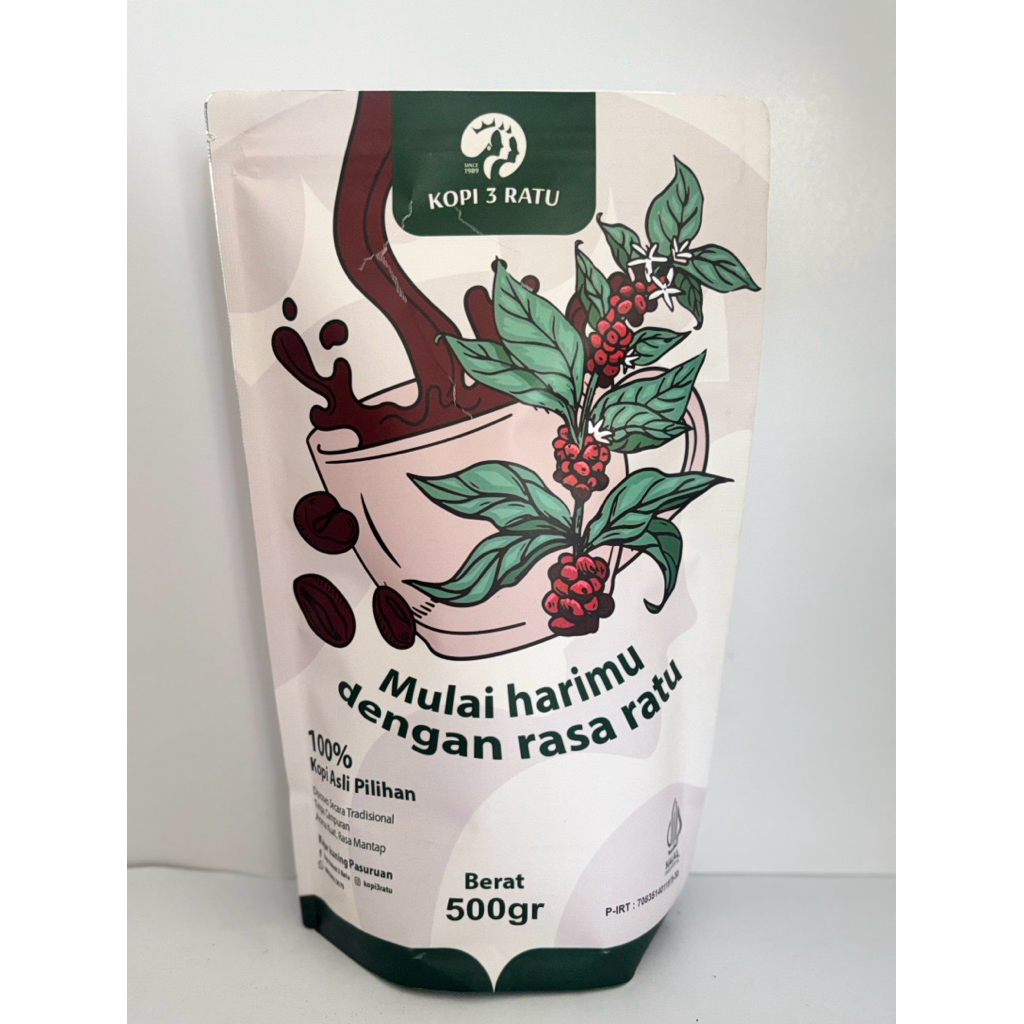 

Kopi 3 Ratu - Kopi Robusta Bubuk 500 gram | Asli Senduro