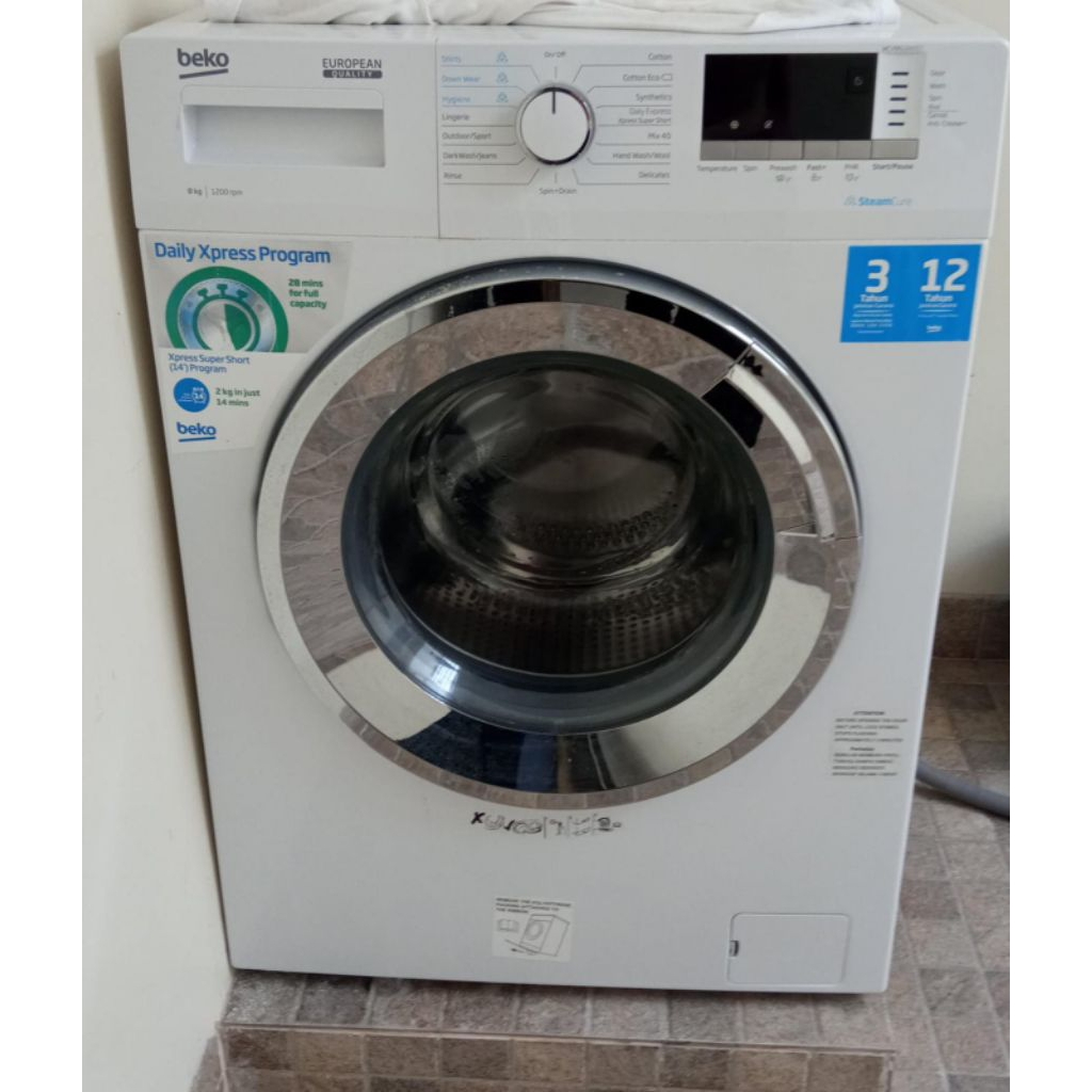 mesin cuci Beko bekas kondisi bagus