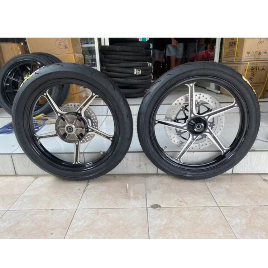 VELG VND AK55 NINJA R SS RR ZX MODEL ENKEI VELG MANDALIKA RING 17 ukuran 185 215  NINJA R RR  PLUS D