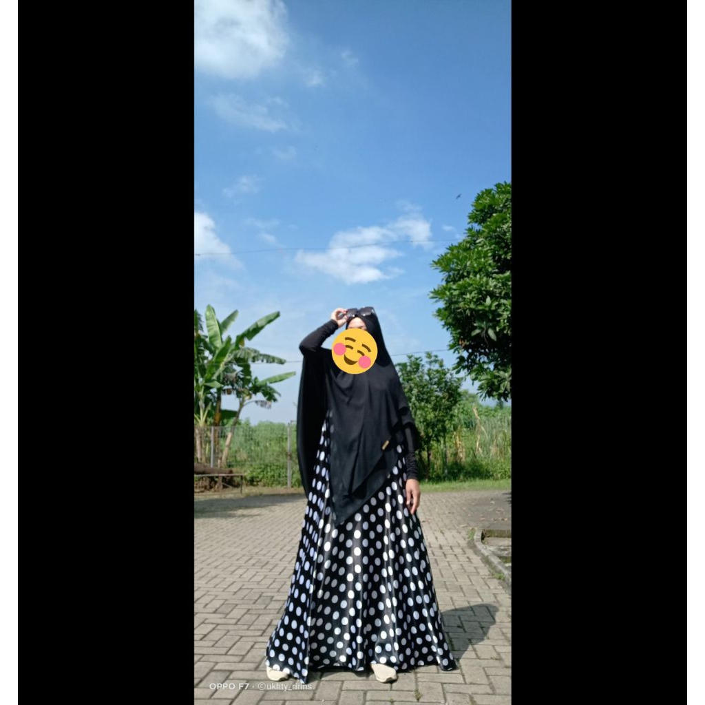preloved gamis polka kameela hijab