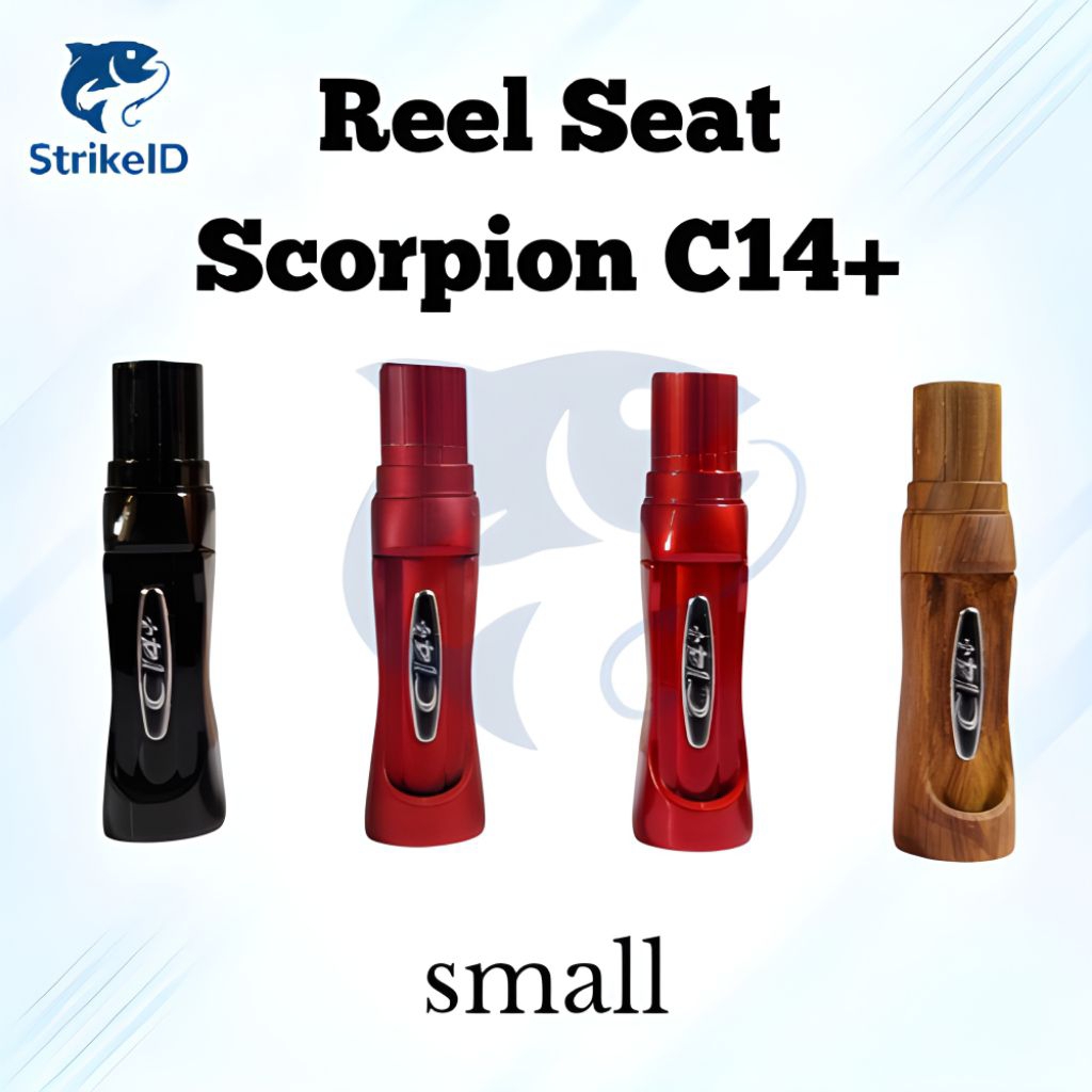 Reel Seat Scorpion C14+ Small – Dudukan Reel Pancing Ringan & Kuat untuk Joran Casting & Spinning