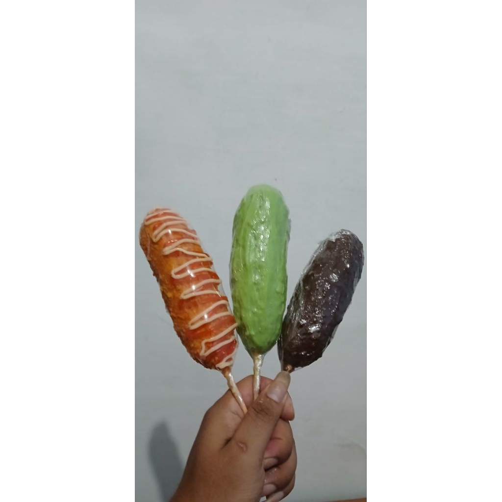 replika sosis corndog, replika corndog