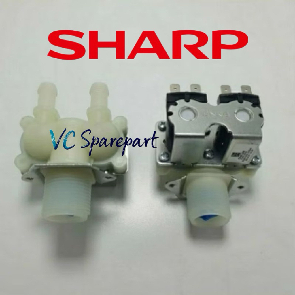 Water Inlet Selenoid Valve 2 Inlet Mesin Cuci Sharp Front Loading - Selenoid Mesin Cuci Sharp Double