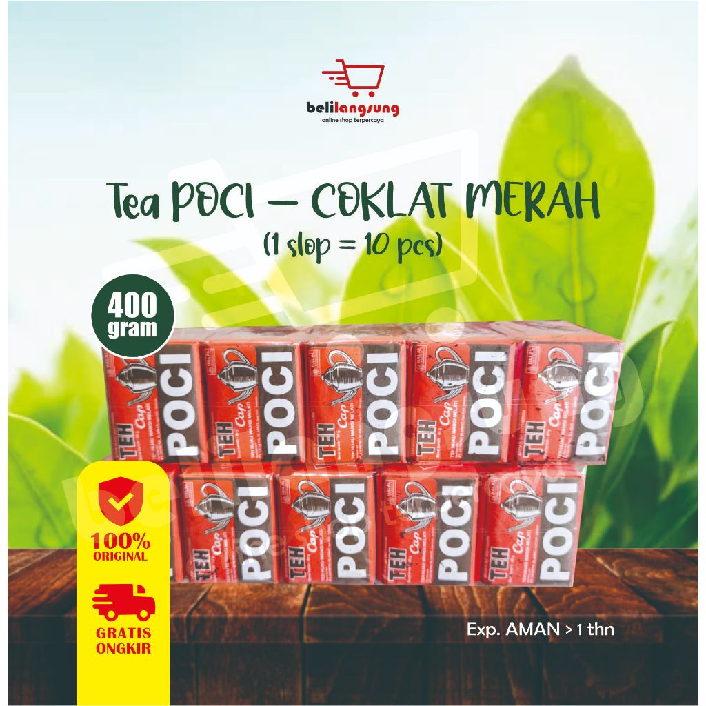 

TEH POCI COKLAT MERAH 1 SLOP = ISI 10 pcs (GRATIS ONGKIR)