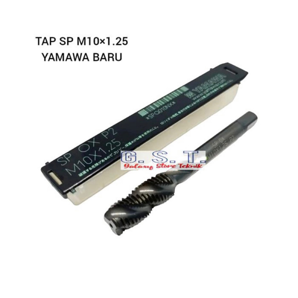 Tap Spiral M10x1.25 YAMAWA Tap Mesin M10x1.25 SP OX P2 YAMAWA JAPAN