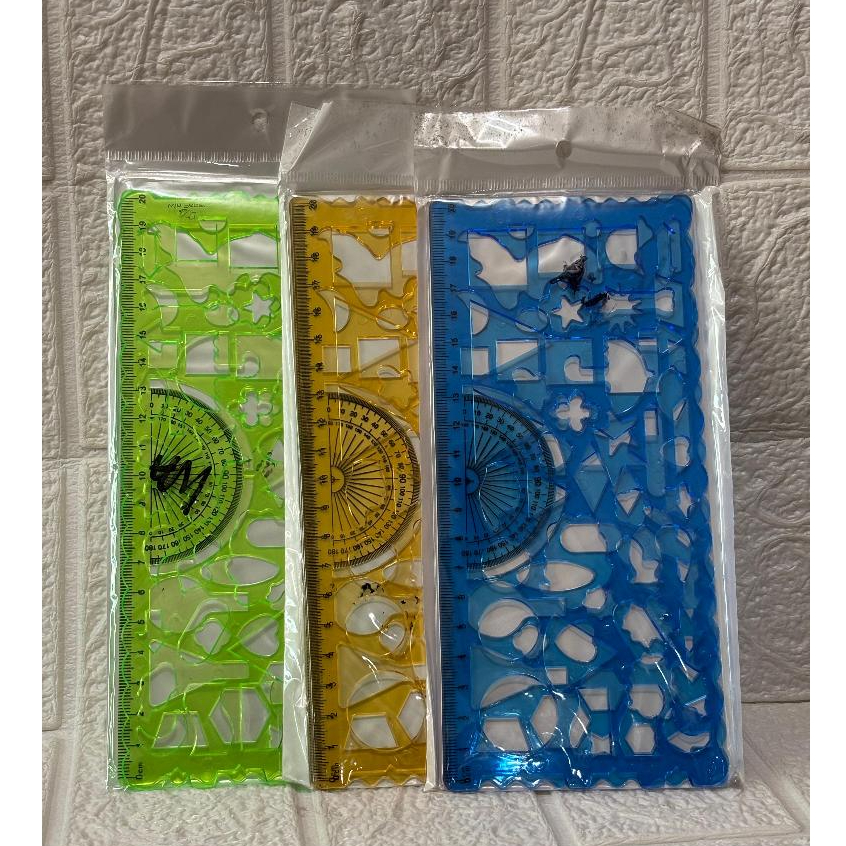 

Penggaris Set Busur Aneka Bentuk 20 cm - WA