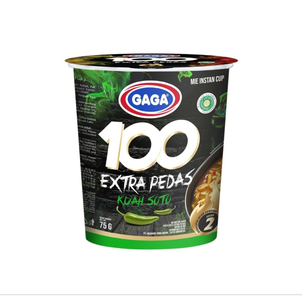 

Gaga mie Extra pedas Kuah soto 75gr