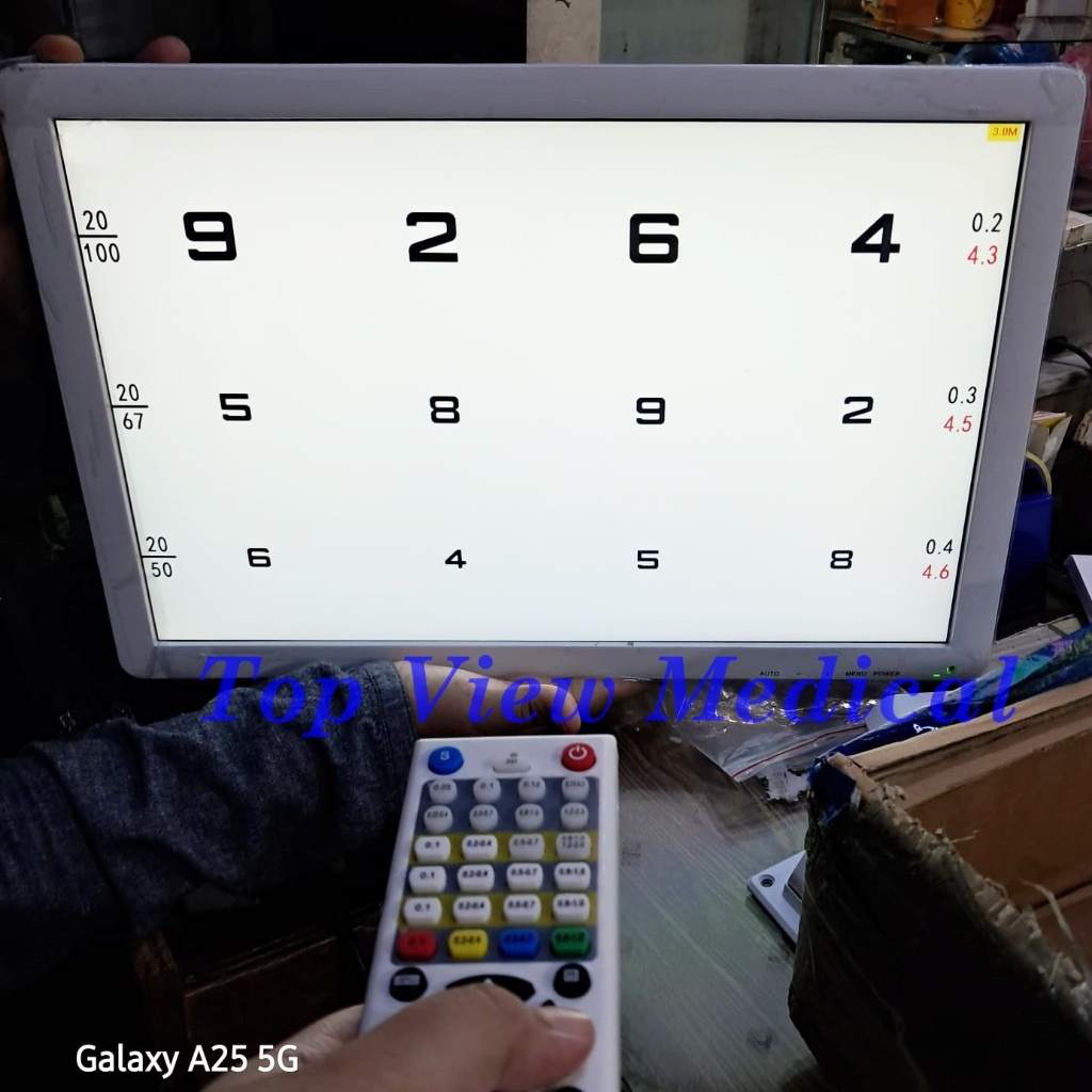 Snellen Chart Lcd Tes Visus Mata Acuity Testing Led Monitor 19"