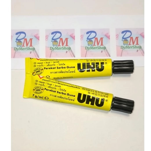 

Lem / perekat merk UHU tube all purpose glue ukuran 7ml , 20ml , 35ml uhu german jerman Ori 100% Original Asli Authentic