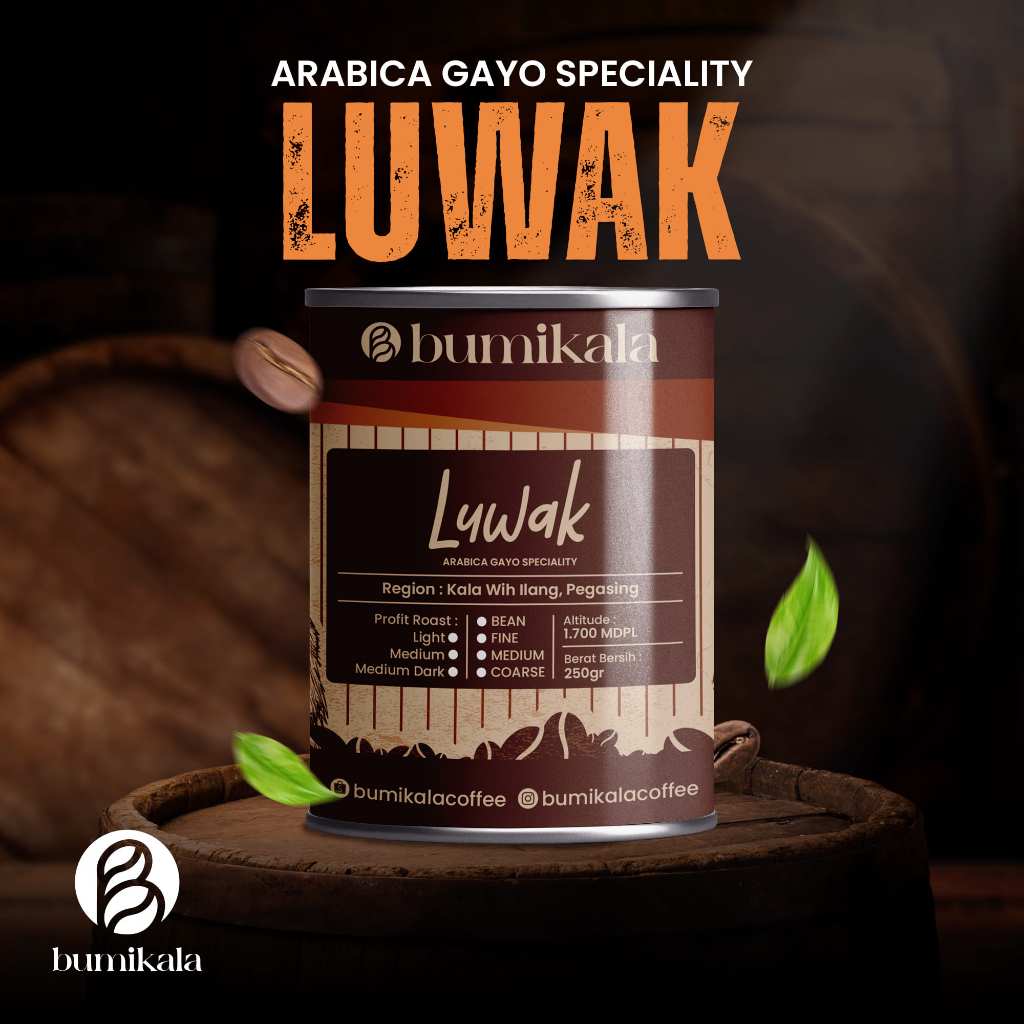 

KOPI GAYO LUWAK LIAR | 250 gram