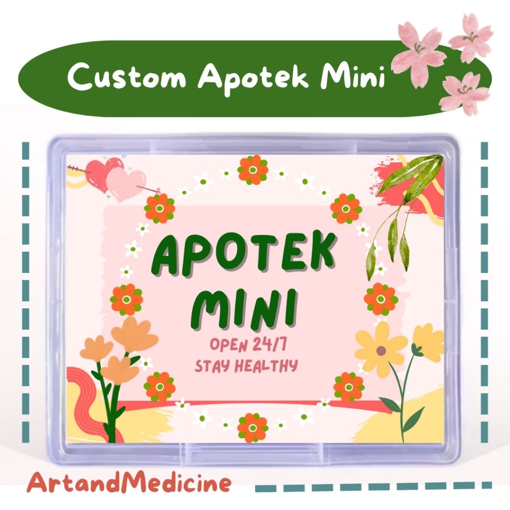 Apotek Mini Ready Stock Emergency Kit Kotak P3K Custom Stiker Hadiah Unik Hadiah Random Hadiah Besti
