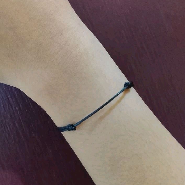 Gelang tali Korea polos/gelang Korea hitam/gelang polos/gelang hitam/gelang cowok/gelang cewek/gelan