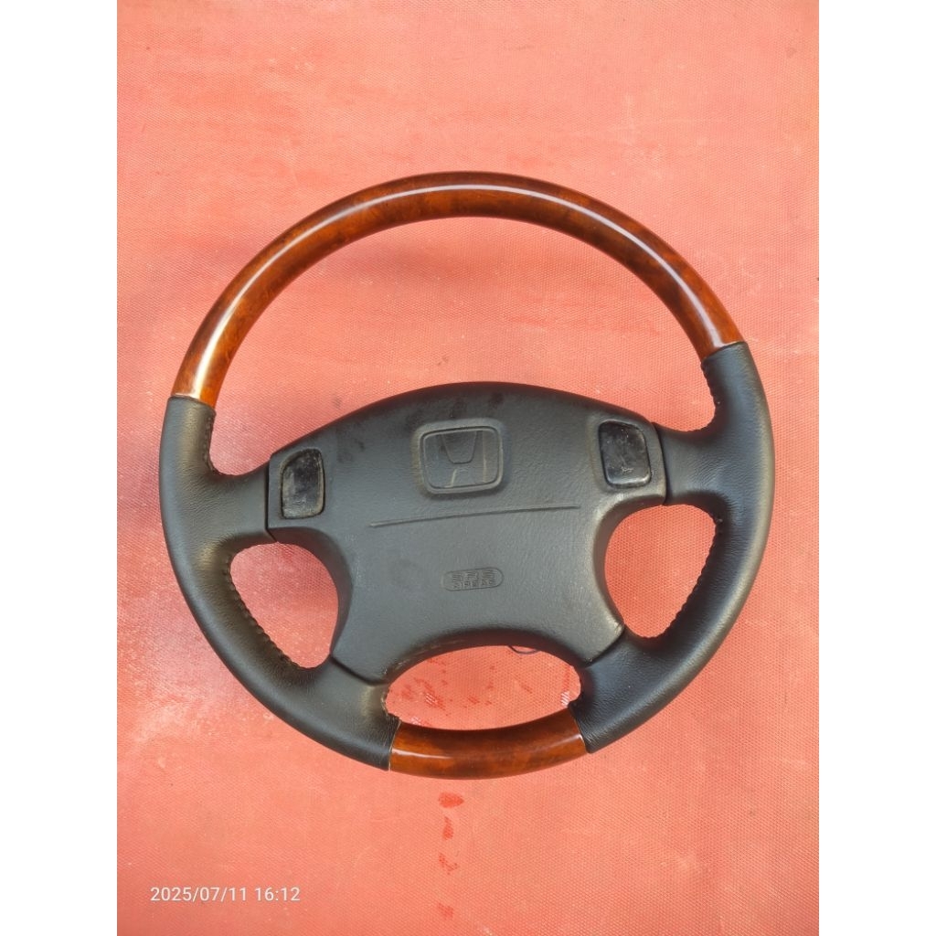 Stir Setir Honda CRV Gen 1 Wood Leather