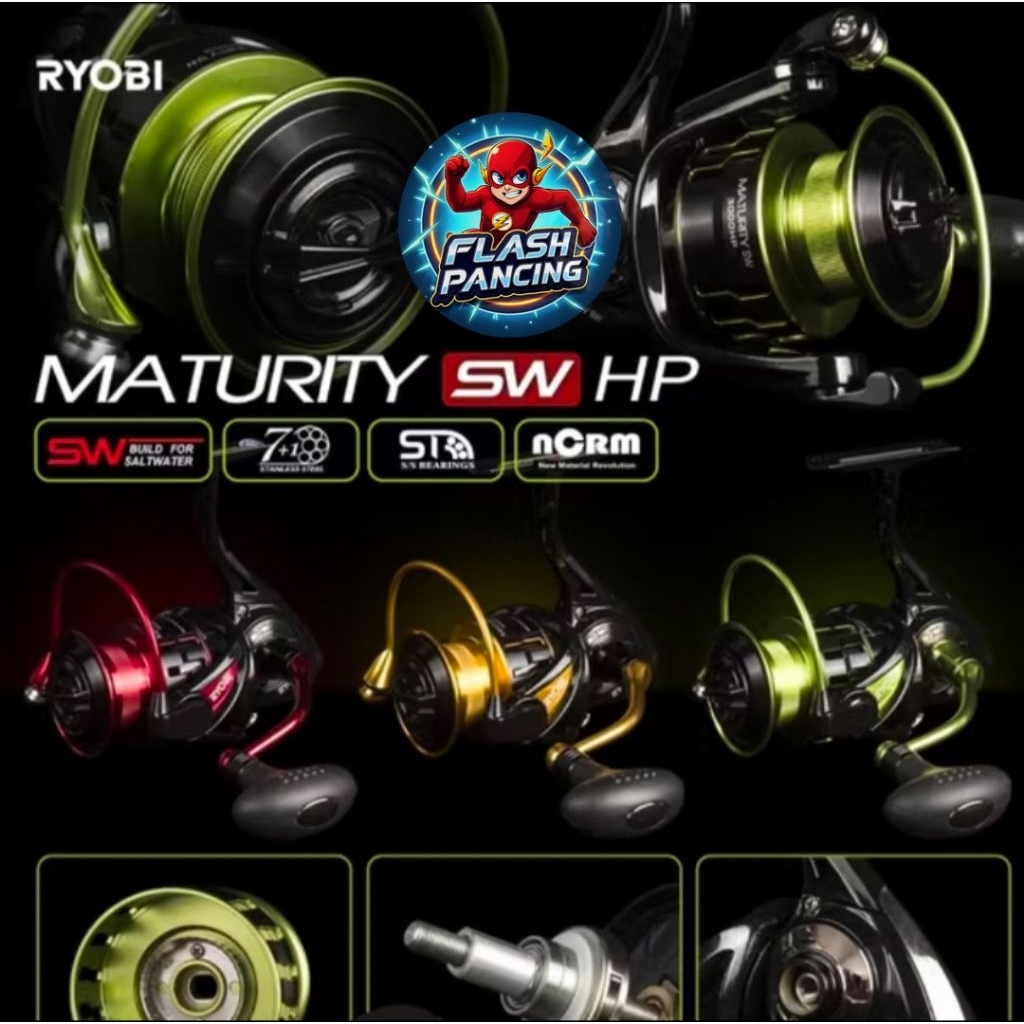 REEL RYOBI MATURITY SW HP (2000-8000) - GREEN COLECTION