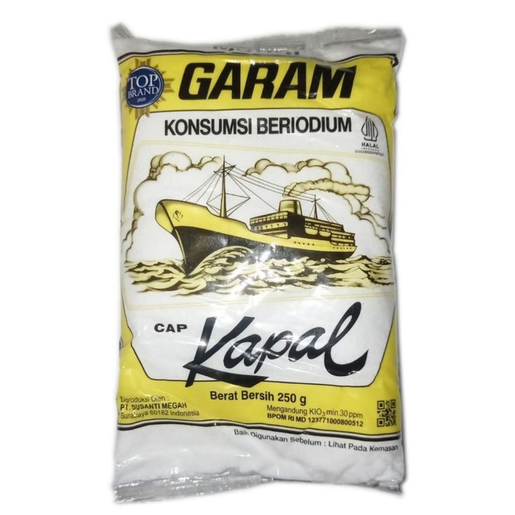 

Garam Cap Kapal 250gr Beryodium