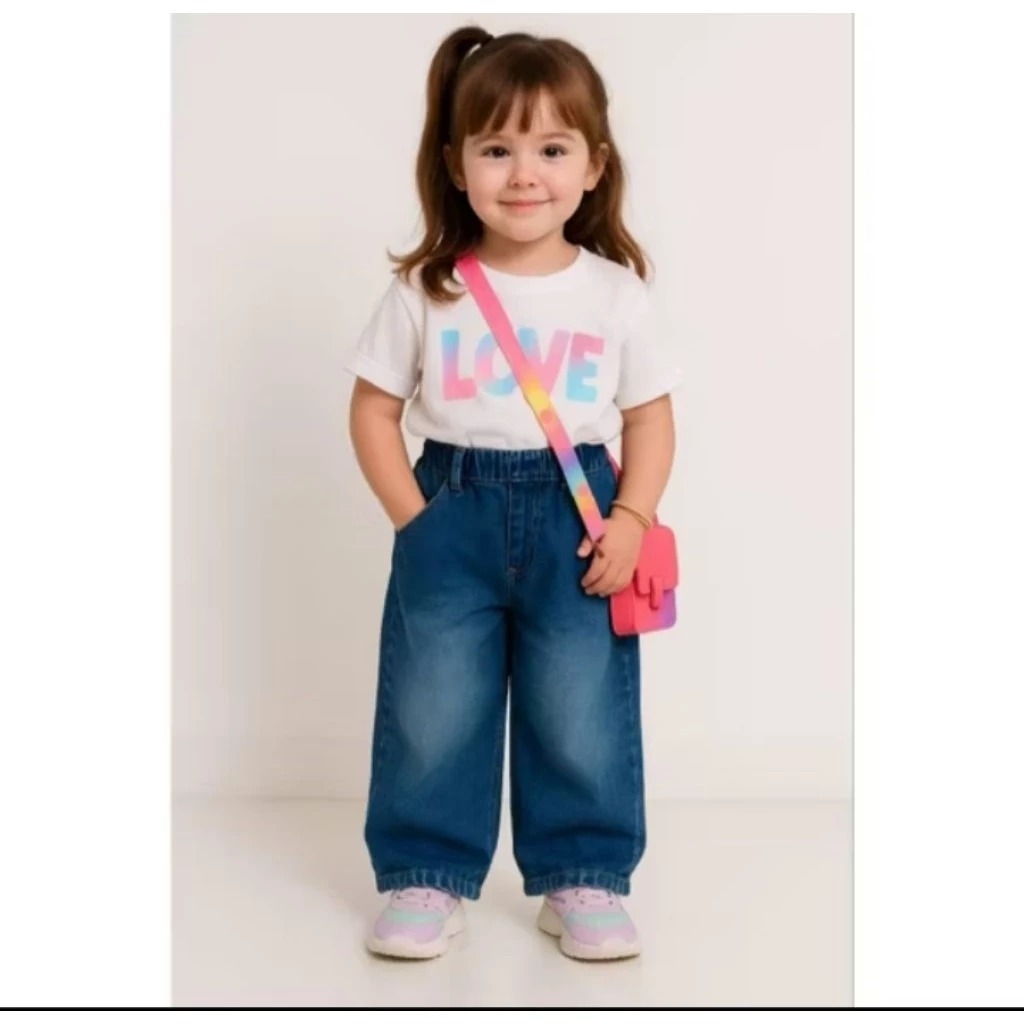 Celana gombrong anak / Celana jins gombrong / Celana gombrong anak kekinian / Celana panjang