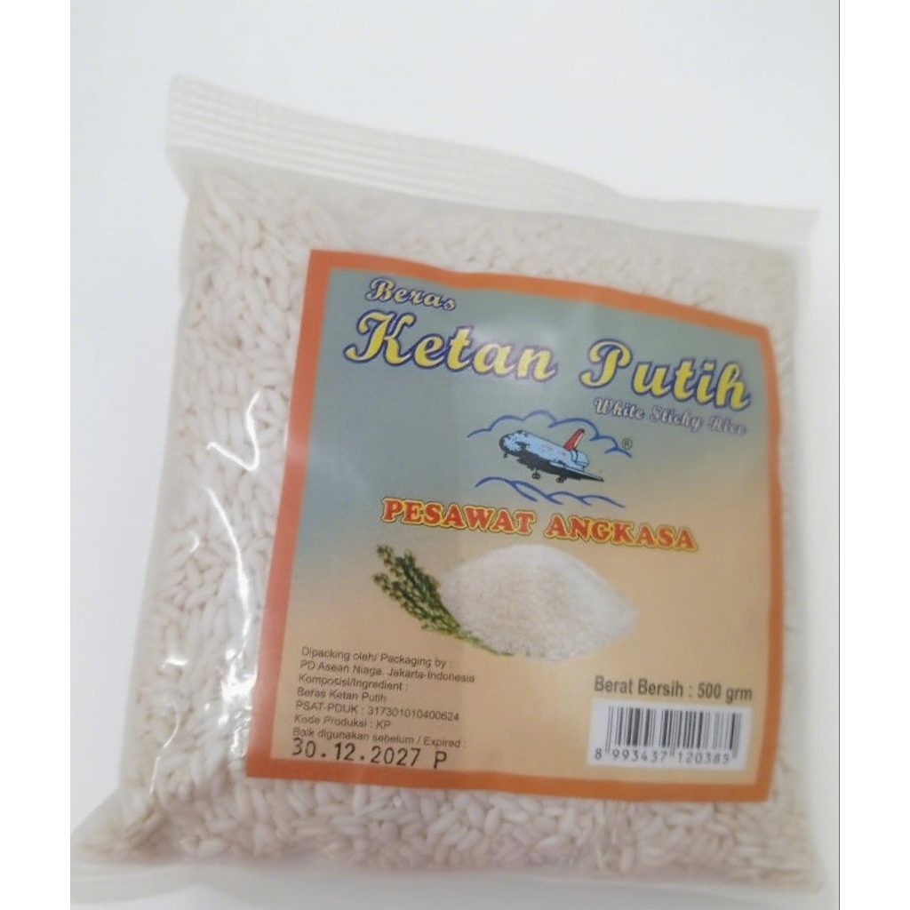

Beras Ketan Putih Pesawat angkasa 500 Gram