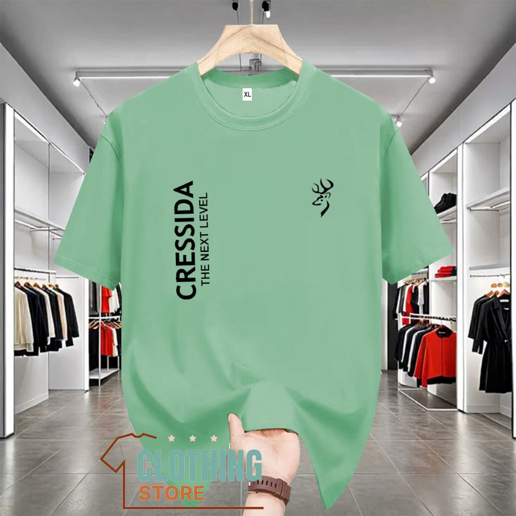 xBaju Kaos Distro Cr3ssid4 Kirka Text Hitam DQuality Kaos T-Shrit Lengan Pendek Premium Unisex Bahan