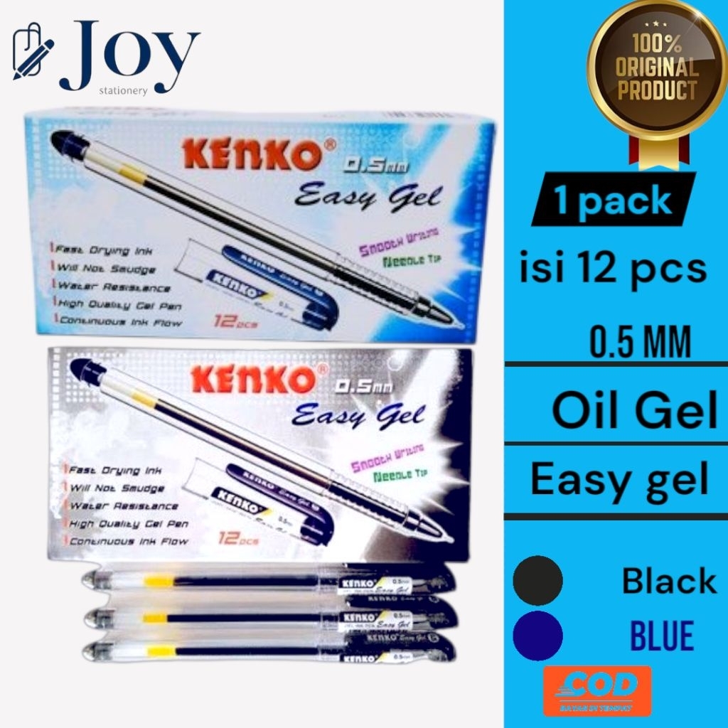 

Pen / Pena / Pulpen Bolpen Kenko Easy Gel 0.5 ( ISI 12PCS )
