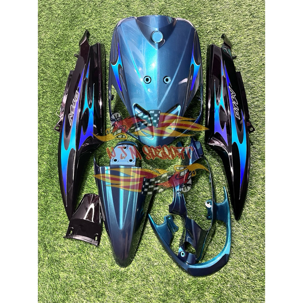 COVER FULL BODY HALUS YAMAHA MIO SPORTY VIETNAM STYLE GALAXY TOSCA MIX HITAM GLOSSY PLUS STRIPING TR