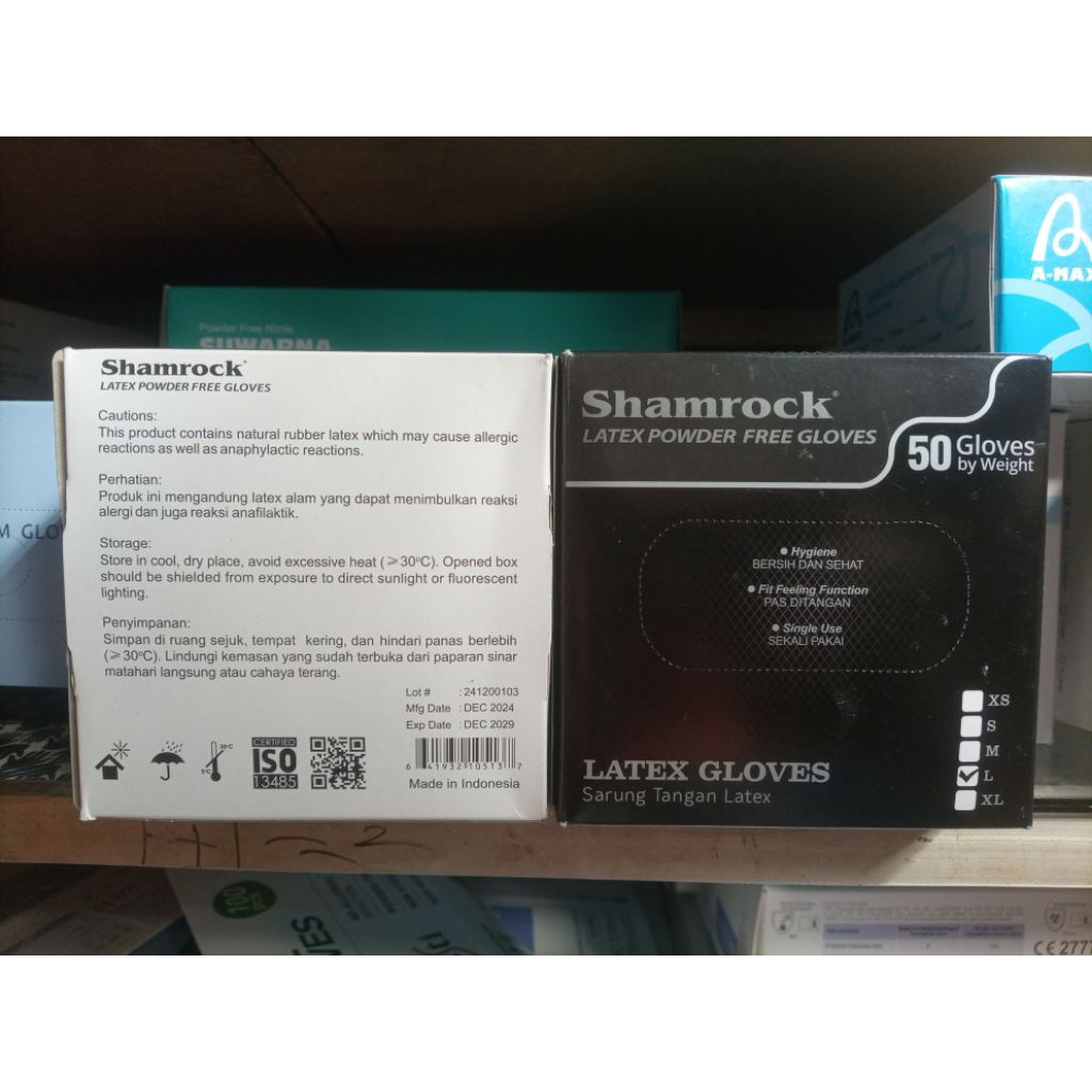 SHAMROCK Latex Glove BLACK