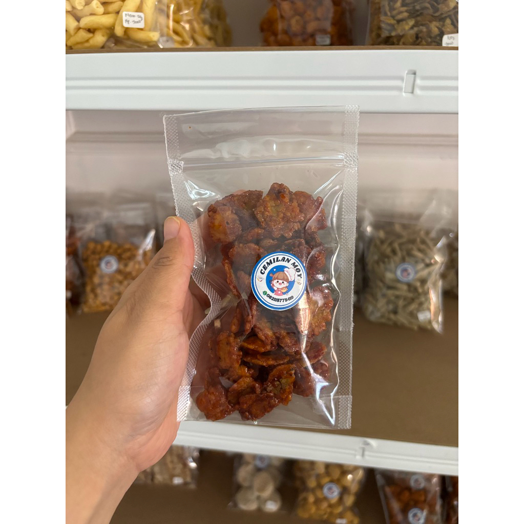 

emping melinjo pedas manis 70gram