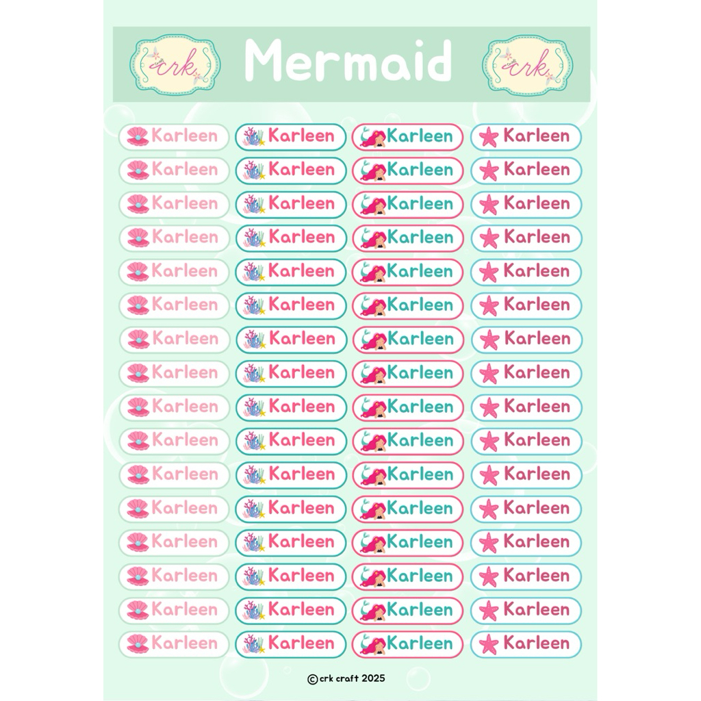 

Stiker Lucu Label Nama Custom Waterproof Anak dan Dewasa