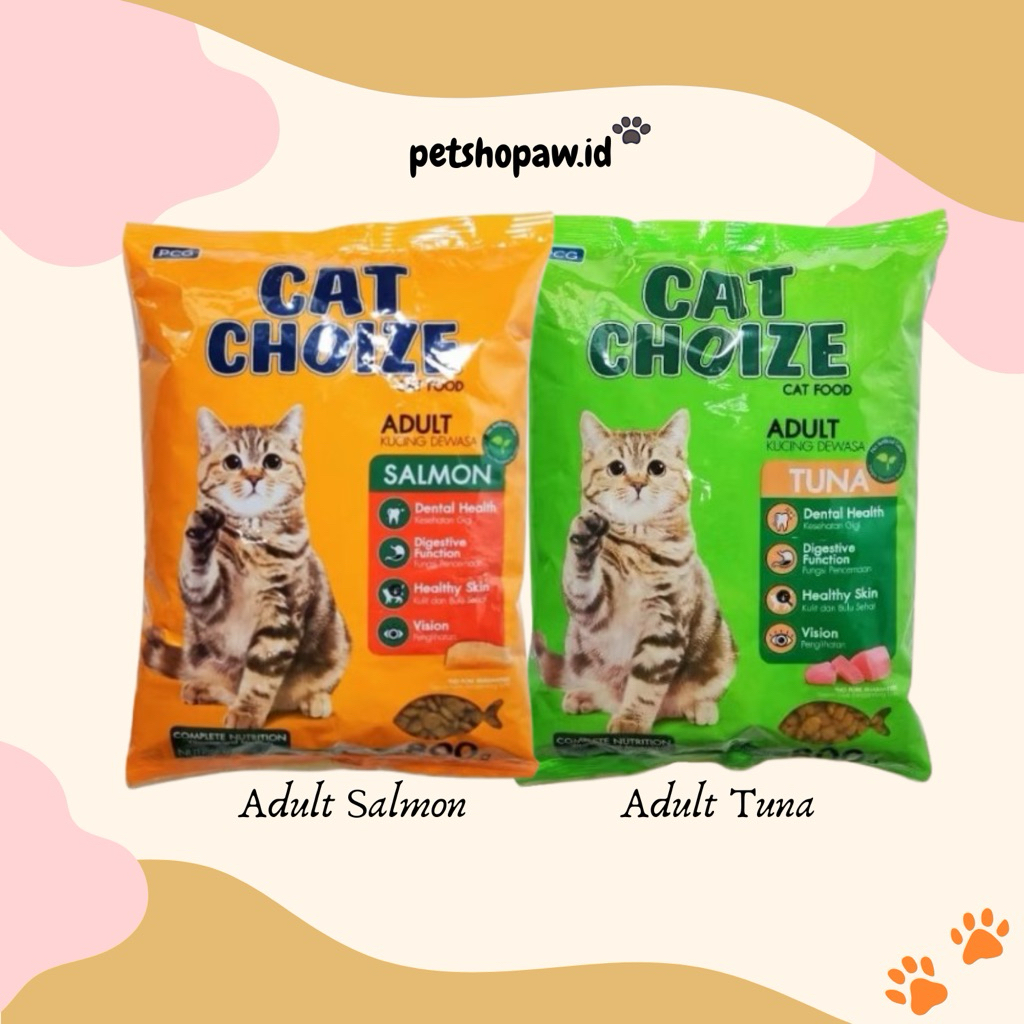 Cat Choize Adult 1kg - Makanan Kucing Dewasa Salmon / Tuna | Dry Cat Food Bergizi
